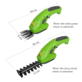 Miniatyrbilde 2 av 7: Elektrisk trimmer 2 i 1 litiumion trådløs hage verktøy hekktrimmer