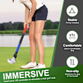 Miniatyrbilde 6 av 7: Extended Grip Håndtak VR Game Golf Tilbehør For Oculu Quest 2 Controller Playing Beat Sabre Golf