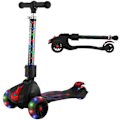 Miniatyrbilde 2 av 9: 3 Hjul Barn Gear Ziggy Folding Kick Scooter Sort LED Lys Sikker for Kid's