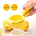 Miniatyrbilde 4 av 7: Hjem Manuell Sitron Squeezer Aluminium Legering Hånd presset appelsin frukt juicer