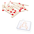 Miniatyrbild 5 av 5: Montessori matcher pussel spel trä leksaker gör-det-själv matte geometri bräda spel