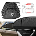 Pikkukuva 1 / 7: 4 osaa auto aurinko varjostin verkko maastoauto ikkuna UV suoja verho kansi auto kannet etu taka sivu autot
