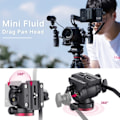 Miniatyrbillede 3 af 7: 1,6M Video Rejse Stativ 360° Panorama Væske Træk Pan Stativ Max Load 6KG Arca Swiss Plate
