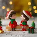 Miniatyrbilde 9 av 9: God jul par pynt til hjem nytt år jul tre pynt jule pynt