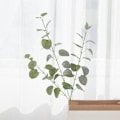 Miniatyrbillede 4 af 8: Kunstige planter lange grønne eukalyptus blade jule pynt