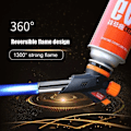 Miniatyrbild 7 av 7: Svets gas brännare flamma pistol brännare munstycke flamethrower butan brännare