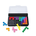 Miniatyrbillede 5 af 8: 120 udfordringer IQ 3D puslespil brætspil klassisk pyramide plade perle logisk sind for børn pyramide perler legetøj
