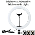 Miniatyrbillede 2 af 7: 10 tommer Selfie Ring Lys, Photography Fill Light Led Ring Lampe Ringlight