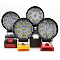 Miniatyrbillede 2 af 10: 18V Li-ion Batteri LED Work Light Lommelygte Bærbar Emergency Flood Lampe Camping lampe
