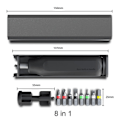 Miniatyrbild 10 av 10: 46 i 1 Skruvmejsel set magnetisk skruvmejsel bitar torx hex skruv drivrutin set precision telefon PC reparation verktyg