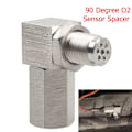 Miniatyrbild 7 av 7: Bästa kvalitet Bung Extension Catalytic Converter O2 Oxygen Sensor Spacer Oxygen Sensor Extender 90 Degree P0420 P0430 Silver