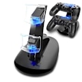 Miniatyrbillede 1 af 5: Controller Oplader Dock LED Dual USB PS4 Oplader Stand Station Vugge til Sony Playstation 4 PS4