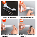 Miniatyrbillede 4 af 7: 27 stykker Rustfrit Stål Caulk Dyse Applikator Med Base Caulking Finisher Forseglingsmiddel Finish   Badeværelse Sink Dyse