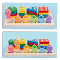 Miniatyrbilde 6 av 8: Montessori Baby Tre Sortering Stable Leker