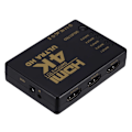 Miniatyrbilde 1 av 5: 4K HDMI-kompatibel Switcher HD1080P 5 Port HD Switch Velger Splitter Med Hub IR Fjernkontroll Kontroller