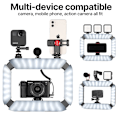 Miniatyrbilde 2 av 7: 2 in 1 Rig Light Kald Sko for Mikrofon Tiktok Youtube Live Rig Light