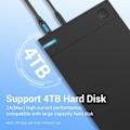 Miniatyrbild 7 av 7: Vänd USB C till USB Typ B 3.0 Kabel för HDD Case Disk Hölje Webb Kamera Digital Video Blue ray Drive Typ C Square Cord  NY