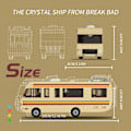 Miniatyrbillede 6 af 7: Ny Breaking Bad Pinkman Cooking Lab RV Bil Bygning Klodse Sæt Walter White Van Køretøj Legetøj