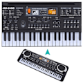 Miniatyrbilde 3 av 5: Elektronisk musikk keyboard elektrisk orgel med mikrofon barn musikalsk instrument