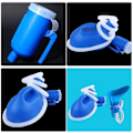 Miniatyrbillede 4 af 4: 2000 ml blå hvid bærbar tisse urin flaske plastic urinal toilet hjælpemiddel flaske