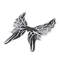 Miniatyrbillede 1 af 6: Fairy Wings Børn Sort Sommerfugl Vinger Sort Engel Halloween kostumer