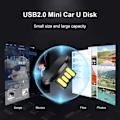 Miniatyrbillede 2 af 6: Indbygget musik Mini Kort Bil U Disk Pendrive USB Flash Memory Stick USB2.0 Short UDP Udisk Chip 64GB