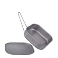 Miniatyrbillede 1 af 5: 1000ml Militær Rodder Tin Titanium Frokost Box Camping Bento Box