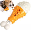 Miniatyrbillede 2 af 8: Legetøj til hunde hvalp gummi kylling ben sjove hunde legetøj til kæledyr hvalpe store hunde