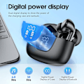 Miniatyrbilde 5 av 6: Hodetelefoner Trådløs Bluetooth True Wireless Earplus LED Power Display Orephones with Wireless Lading Case IPX5 Vanntette