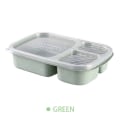 Miniatyrbild 6 av 10: Bärbar Bento Box Lunchbox Läcksäker Mat Behållare Mikrovågsugn Servis
