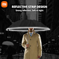 Miniatyrbillede 2 af 7: Reflekterende Strip Paraply 10 Bone Fuldt Automatisk Omvendt Foldning Paraplyer Vindtæt og Regntæt Business UV Parasol