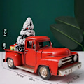 Miniatyrbillede 1 af 10: Retro nostalgisk stil jern jule lastbil model industriel stil bar café restaurant bløde rekvisitter