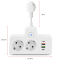 Miniatyrbillede 4 af 7: EU Stik Stik Power Strip Væg Socket Ekspansion Stik PD QC3.0 Hurtig Opladning Multitap USB Oplader