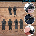 Miniatyrbillede 5 af 6: Instant Zipper Universal Instant Fix Zipper Repair Kit Replacement Zip Slider Teeth Rescue