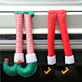 Miniatyrbillede 2 af 7: Jul nisse nisse ben bil tilbehør jule pynt til hjem jule træ vedhæng pynt