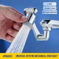 Miniatyrbild 3 av 7: Rostfritt stål Universal 1080 °Swivel Robotic Arm Swivel Förlängning Kran Luftare