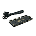 Pikkukuva 5 / 10: RGB SYNC Jakaja, 12V 4Pin RGB / 5V 3Pin ARGB SYNC HUB siirto jatkokaapeli