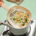 Miniatyrbilde 2 av 4: Lekkasje Kjøkken Pasta Ske Fiske Dumplings Langt håndtak Mat Klasse Høy Temperatur Resistent Spaghetti Stor trakt