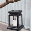 Miniatyrbillede 5 af 7: Sol palads lanterne have lampe sol LED stearinlys lys gulv lys udendørs camping lanterne