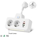 Miniatyrbillede 2 af 7: EU Stik Stik Power Strip Væg Socket Ekspansion Stik PD QC3.0 Hurtig Opladning Multitap USB Oplader
