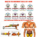 Miniatyrbild 6 av 6: Bärbar Multifunktionell Push-up Bräde Set Med Handtag Vikbar Professionell Fitness utrustning