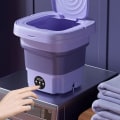 Miniatyrbillede 7 af 7: Hjem lille foldning vask maskine studerende sovesal undertøj sokker mini rengøring maskine