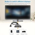 Miniatyrbillede 5 af 7: HDMI-kompatibel Switch KVM Splitter 4K 2K 3D 3 input 1 Output Mini 3 Port VIDeo Switcher