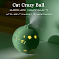 Miniatyrbillede 2 af 7: Crazy Ball Interactive Kat Legetøj Selvbevægende Kitting Hoppe Ball Legetøj Vibration Sensor Katte Spil Legetøj