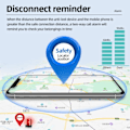 Miniatyrbillede 4 af 9: Smart Bluetooth anti-tab enhed mobil telefon etui og taske to-vejs anti-tab