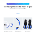 Miniatyrbild 2 av 4: Simning Flippers Dyk fenor Snorkling Goggles Dyk Snorkel Utrustning Scuba Dyk Sim fenor Set
