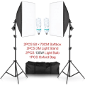 Miniatyrbilde 7 av 9: Fotografi Softbox Lysing sett Professional Lys System Med E27 Photographic Pærer