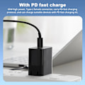 Miniatyrbild 6 av 7: 100W USB Typ C hona till DC hane adapter för Lenovo Thinkpad USB-C snabb laddning kabel omvandlare