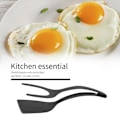 Miniatyrbild 3 av 6: 2 I 1 Nylon Grip Flip Tång Ägg Spatel Tång Biff Spatula Tång Klämma Pannkaka Stekt Svarvar Kök Tillbehör