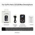 Miniatyrbilde 8 av 8: Bluetooth Fjernkontroll Kontroll For GoPro Hero 11 10 9 8 Max 11 Mini Med håndledd stropp